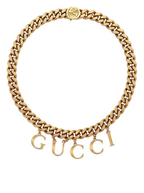 gucci chain spanish gold|Gucci gold chains for men.